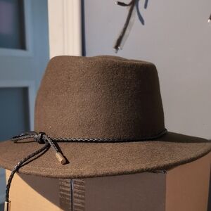 Summer & Rose Classic Green/Brown Hat with Braided Cord